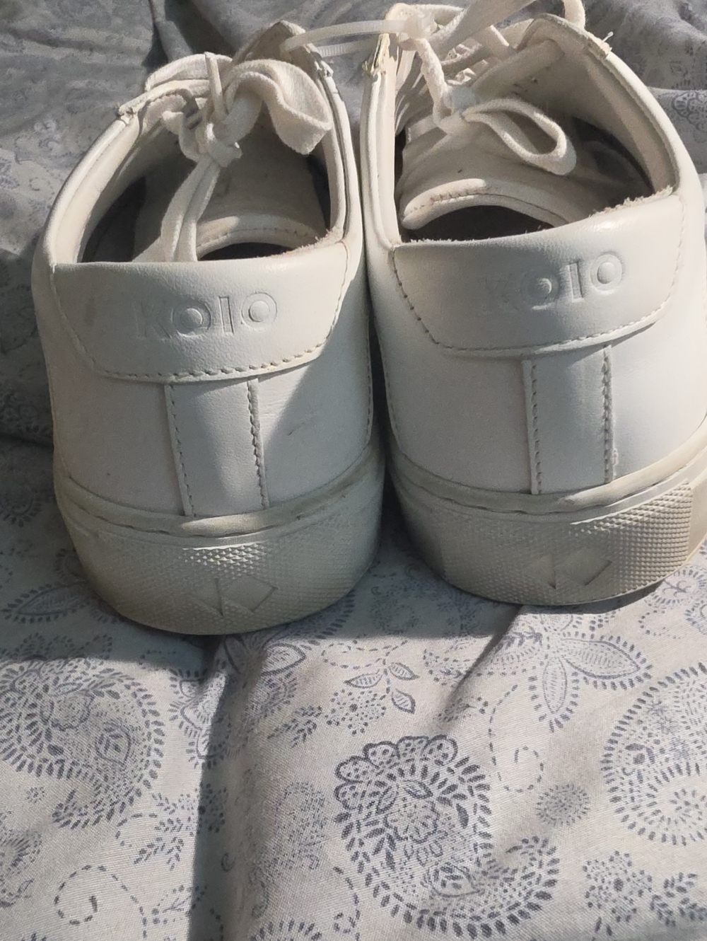 KOIO White Low-Top Leather Sneakers Made In Italy